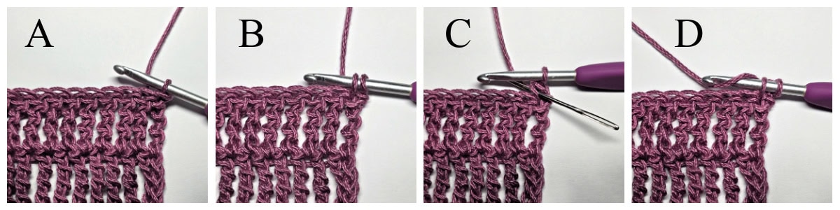 How to make the alternate dtr crochet stitch.