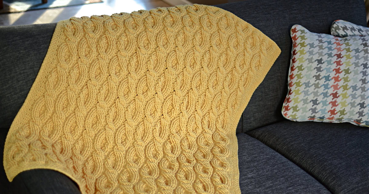 Cascading Cable Crochet Blanket Pattern - A Crocheted Simplicity