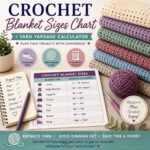 Featured image for the crochet blanket sizes tutorial.