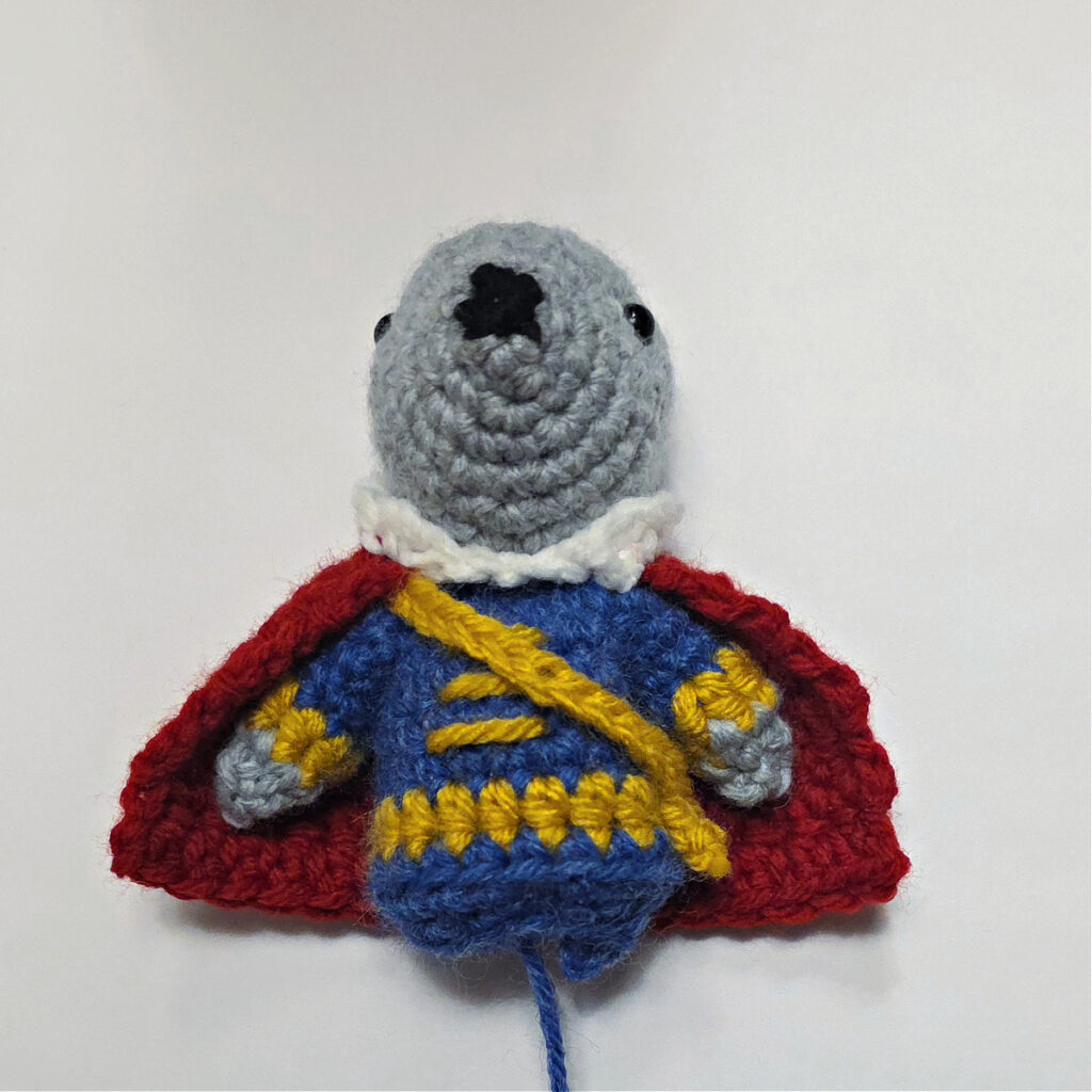 The royal gown was attached.