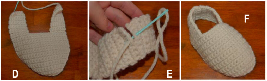 Crochet uppers tutorial for the Hibernation crochet slipper boots.